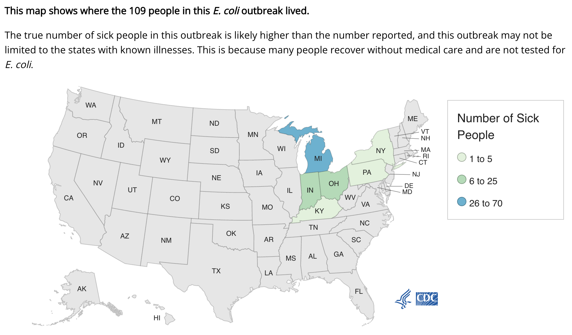 Wendy's E. coli Outbreak Update Food Poison Journal